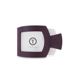 Teleties Small Flat Square Clip | Burgundy Bliss