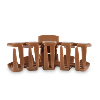Teleties Open Large Claw Clip | Caramel