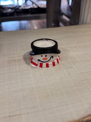 Doodlations | Concrete Tea Light Snowman