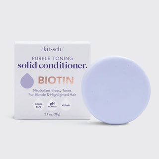 /kit·sch/ Solid Conditioner Bar | Toning Purple Biotin