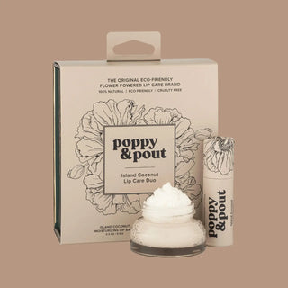 Poppy & Pout Lip Care Duo| Island Coconut