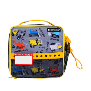Kids Insulated Lunch Bag and Bottle with Charms Construction