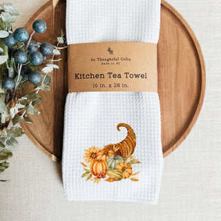 Fall Dish Towel | Thanksgiving Cornucopia