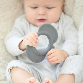Bella Tunno Elephant Rattle Teether | Carbon