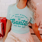 Curvy To the Window To the Wall Mint Christmas Shirt