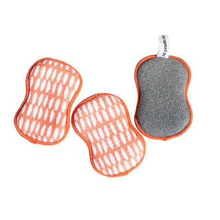 Once Again Home Co | RE:usable Sponges (Set of 3) - Beans-Coral