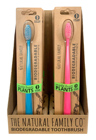 Jack 'N' Jill Biodegradable Cornstarch Toothbrush |Neon