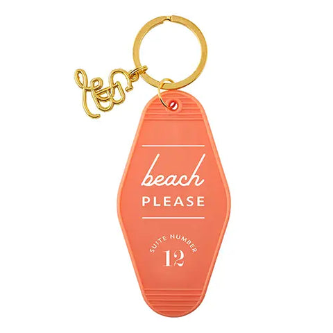 Hotel Key Tag Keychain | Beach Please
