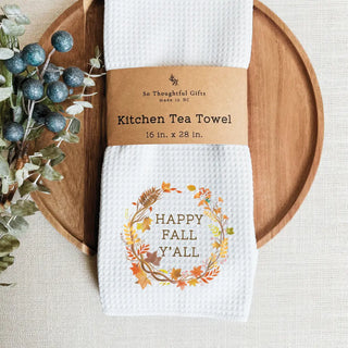 Fall Dish Towel | Happy Fall Y'all