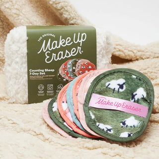 The Original Make Up Eraser Counting Sheep 7-Day & Makeup Bag Gift Set