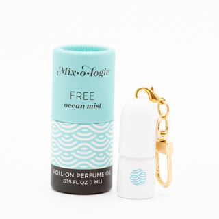 Mixologie | Free-Ocean Mist Mini Roll-on Perfume Keychain