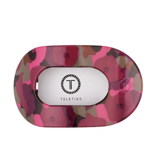 Teleties Medium Flat Round Hair Clip | Garden Glam
