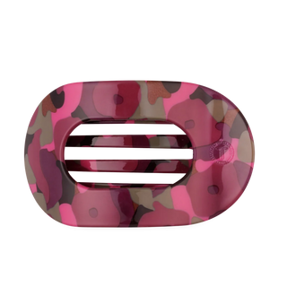 Teleties Medium Flat Round Hair Clip | Garden Glam