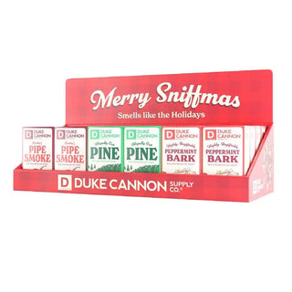 Duke Cannon Merry Sniffmas in 3 fragrances