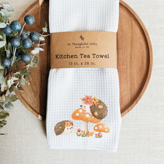 Fall Dish Towel | Fall Hedgehogs