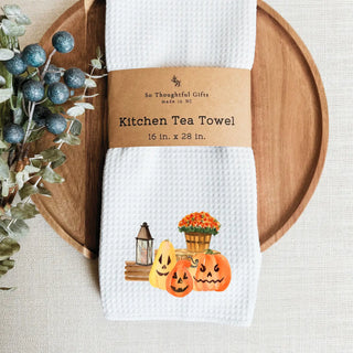 Fall Dish Towel | Jack-O-Lanterns