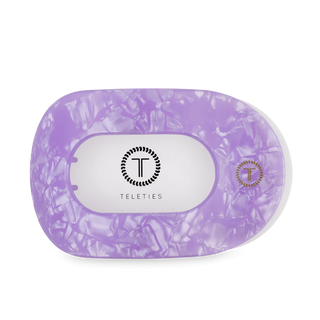 Teleties Large Flat Round Hair Clip | Lavender Mist