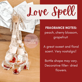 Hanging Car Diffuser | Love Spell