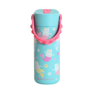 Fidget Handle Kids Stainless Bottle 18oz Meowmaid