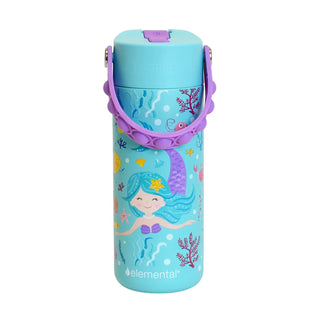 Fidget Handle Kids Stainless Bottle 18oz Mermaid
