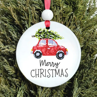 Christmas Ornament | Merry Christmas Car