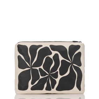 ALOHA Fall Flowers Mid Pouch Black/Sandstone