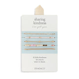 Demdaco Sharing Kindness Bracelet Stack | Multicolor Gold