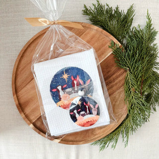 Christmas Gift Set | Nativity Animal | Towel & Ornament