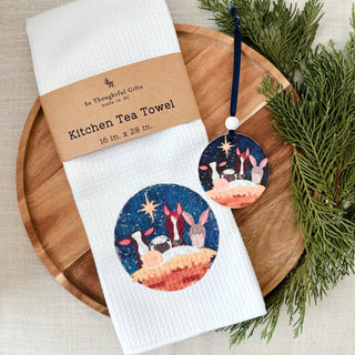Christmas Gift Set | Nativity Animal | Towel & Ornament
