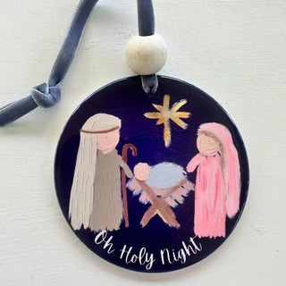 Christmas Ornament | O Holy Night Nativity