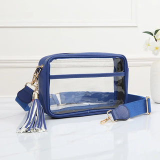 The See You Later Clear Bag | Navy