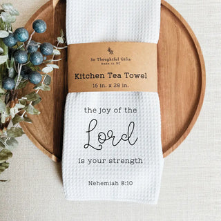 Scripture Dish Towel | Nehemiah 8:10