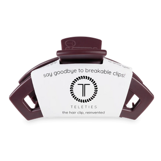 Teleties Open Medium Claw Clip | Burgundy Bliss