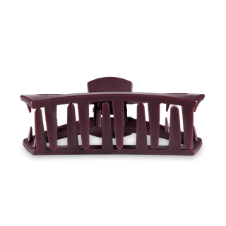 Teleties Open Large Claw Clip | Burgundy Bliss