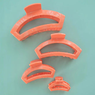 Teleties Open Medium Claw Clip | Dreamsicle