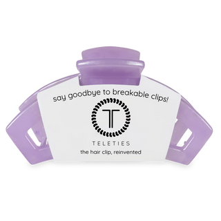 Teleties Open Large Claw Clip | Lavender Mist