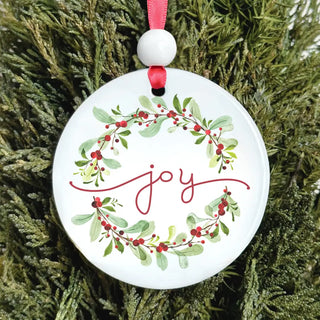 Christmas Ornament | Joy Wreath