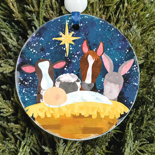Christmas Ornament | Nativity Animals