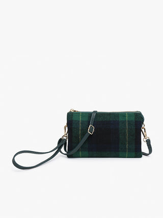 The Riley Plaid Crossbody | Green