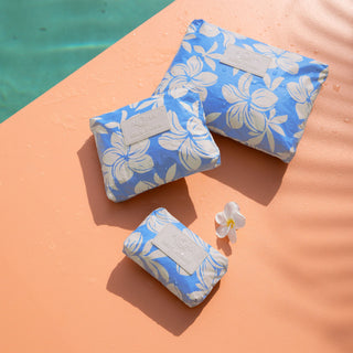 ALOHA Small Pouch-Plumeria Dreams Bel Air Blue
