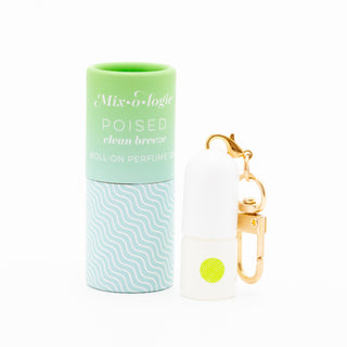Mixologie | Poised Clean Breezed Mini Roll-on Perfume Keychain
