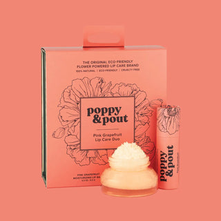 Poppy & Pout Lip Care Duo| Pink Grapefruit