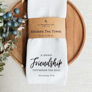 Scripture Dish Towel | Proverbs 27:9