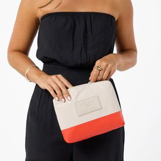 ALOHA Small Pouch-Red Haute/Sandstone