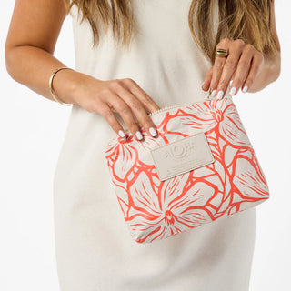 ALOHA Small Pouch-Backyard Red Haute/Sandstone