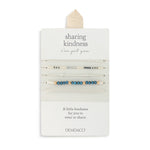 Demdaco Sharing Kindness Bracelet Stack | Smoke Silver
