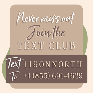 Never miss out, join the club Text 119ONNORTH to +1(855)6914629