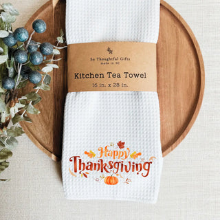 Fall Dish Towel | Happy Thanksgiving