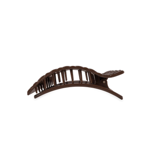 Teleties Quilted Small Flat Rectangle Hair  Clip | Truly Taupe