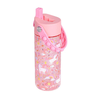 Fidget Handle Kids Tritan Bottle 18oz Unicorn